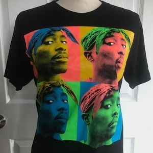 Tupac Shakur 2-Pac Pop Art T-shirt Size Small Brand New